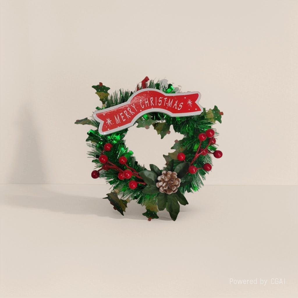 Christmas wreath decorations, Christmas gift wreath decorations, Christmas door hanging decorations details Picture