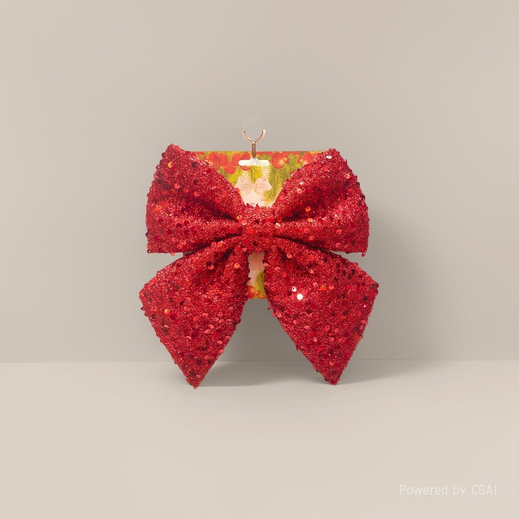 Christmas bow decoration Christmas scene arrangement Christmas sequined bows Application Scenario