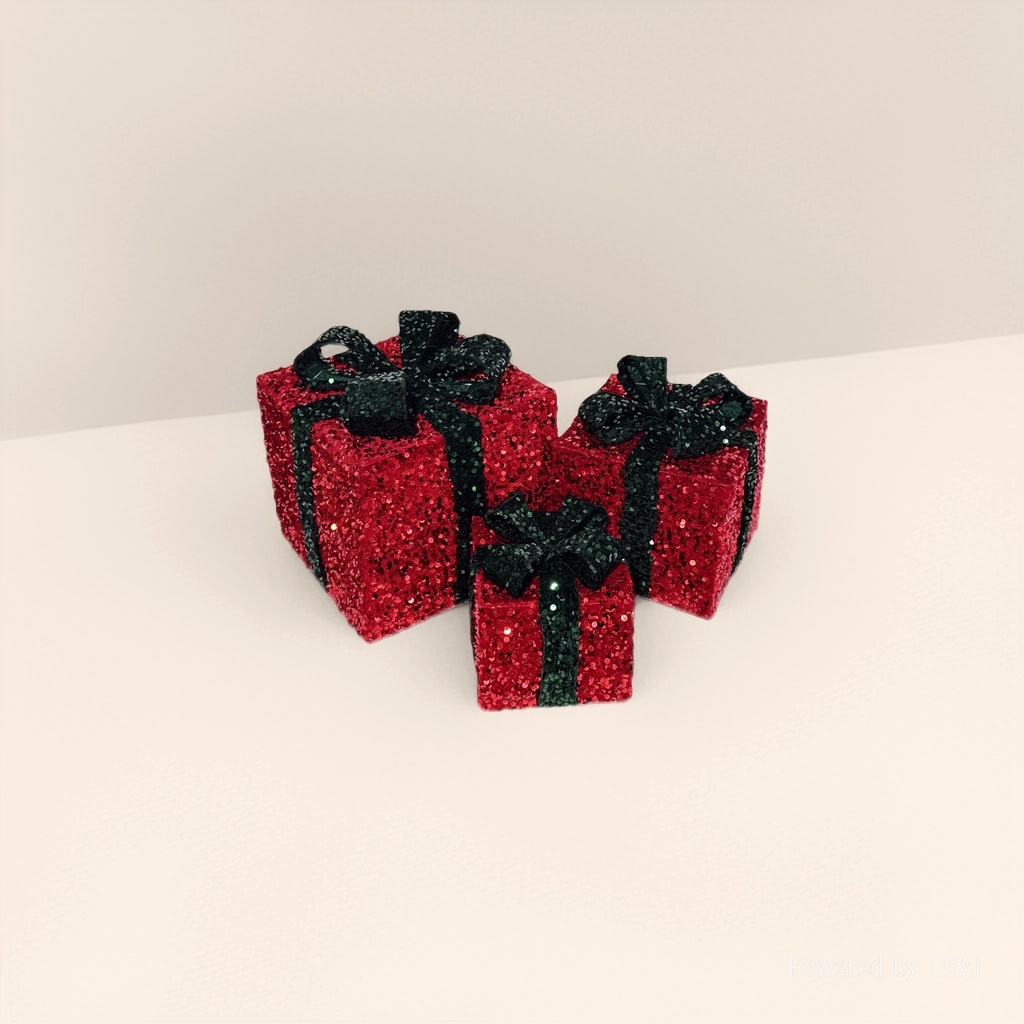 Red sequin souvenirs, Christmas indoor and outdoor decorations, Christmas scene arrangements Specification image