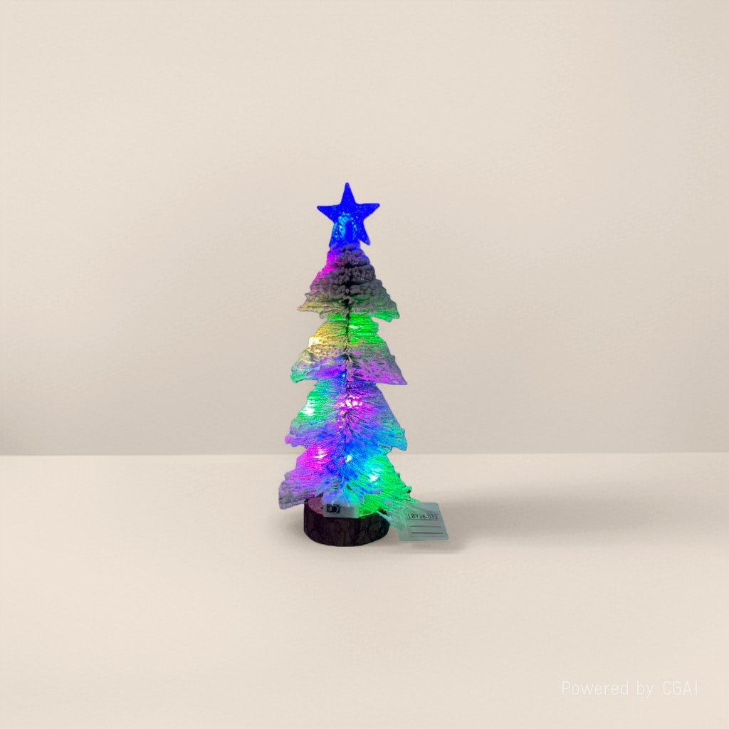 Christmas decorations, Christmas ornaments, Christmas tree illuminated ornaments, Christmas scene arrangement Specification image
