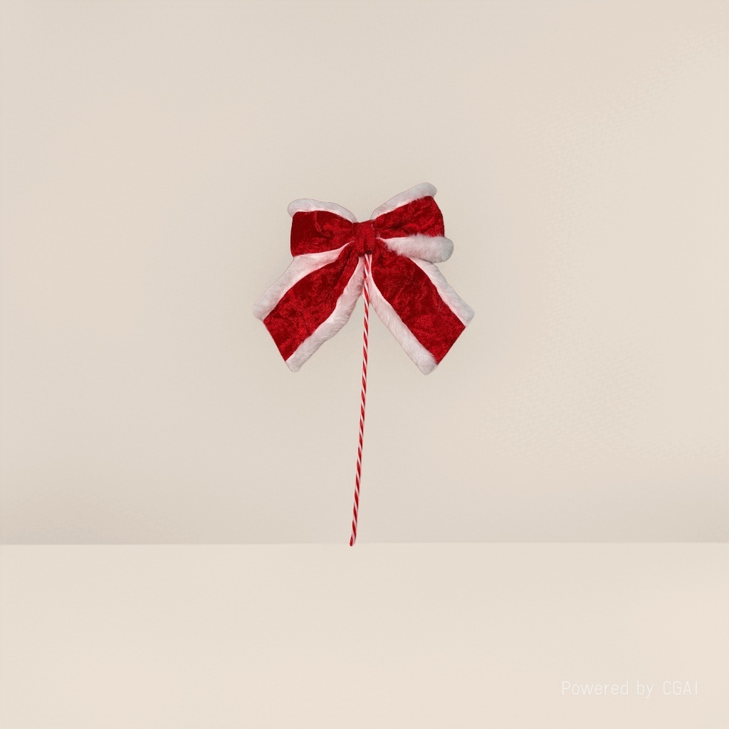 Red bow, candy cane, bow tie, Christmas insert, Christmas bow details Picture