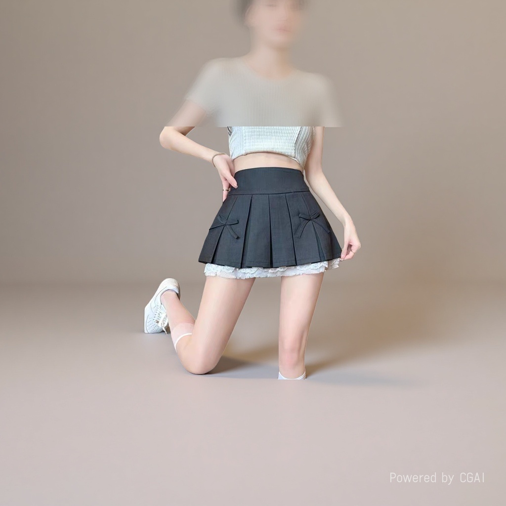 童装女童短/尾货超短裙/裙子女收腰仙女/短袖/屁帘细节图