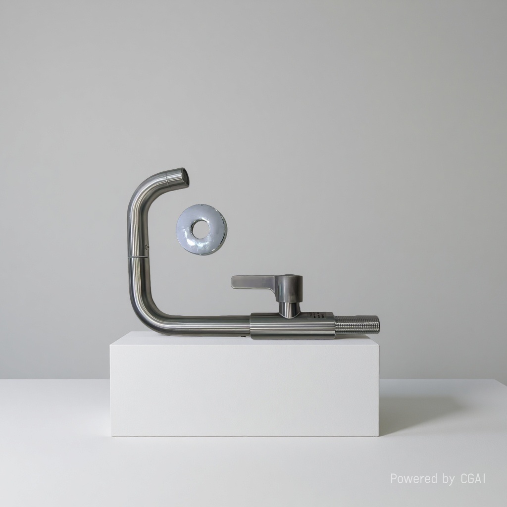 Brushed wall-mounted single-cooling faucet, steel anti-splash mop sink, kitchen faucet Application Scenario