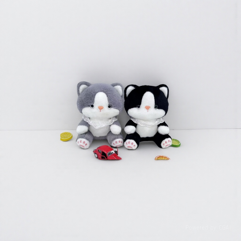 Two plush toys, cat dolls, trendy AI toys, Halloween fun toys Item Picture