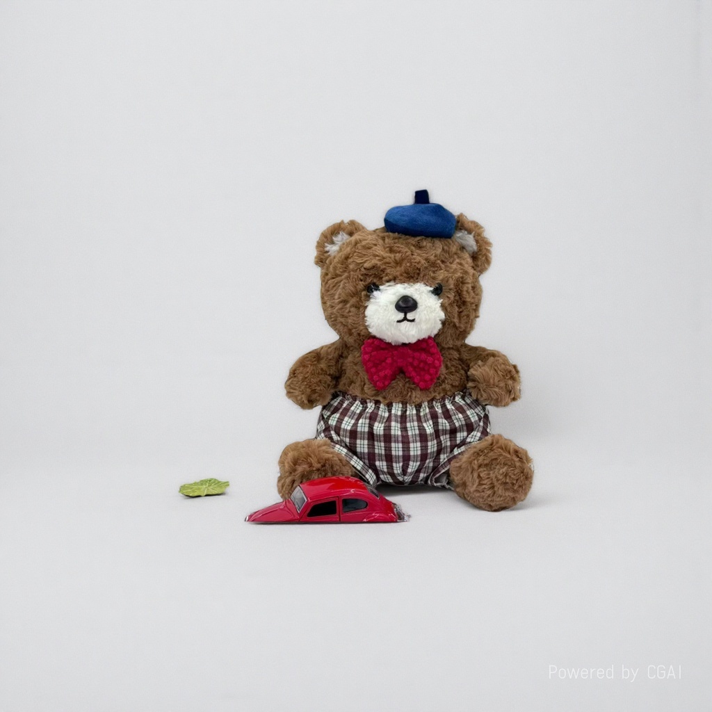 Happy Little Zebra plush toy, bear, Tricolor cat, cloth doll, cat backpack, clothes doll Specification image