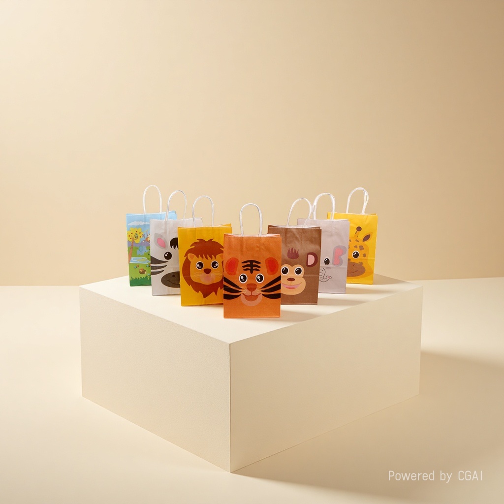 Cartoon animal pattern gift box, souvenir box, gift box packaging box, exquisite gift box Application Scenario