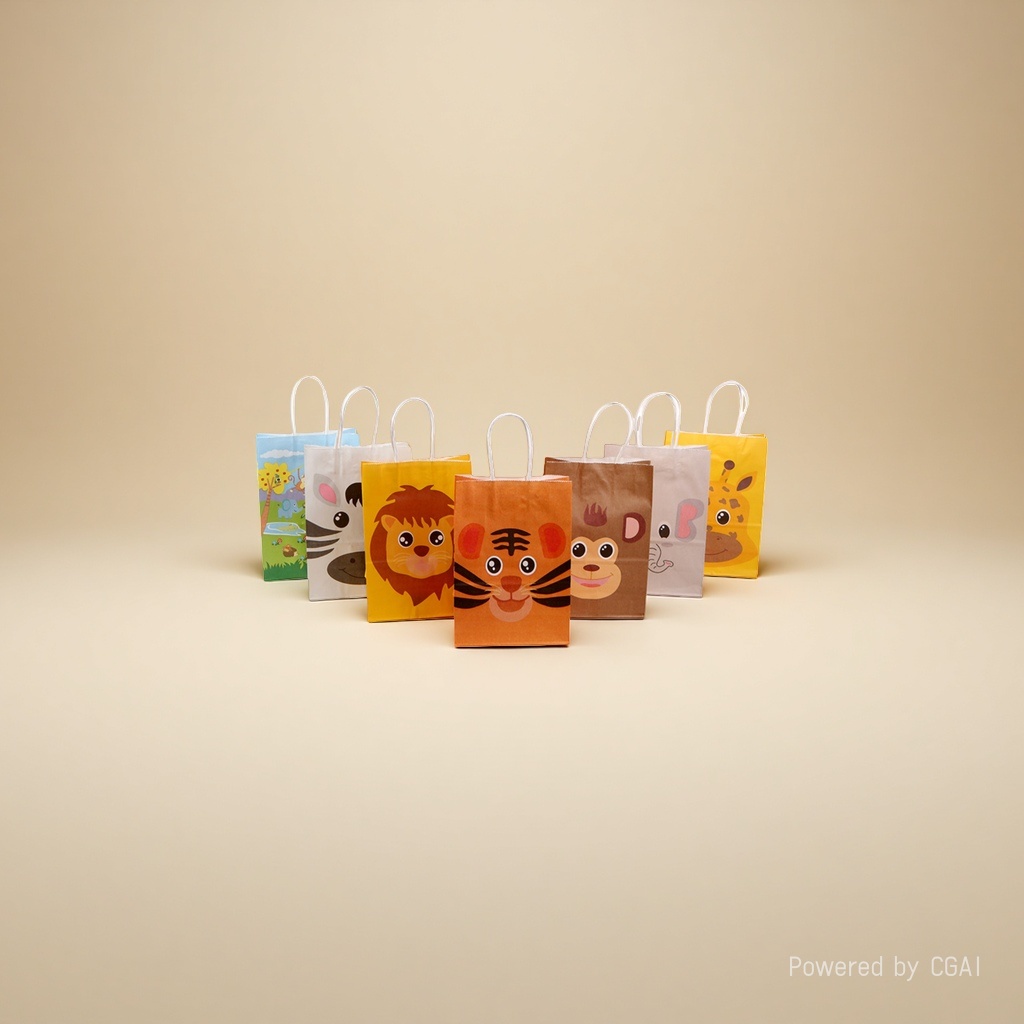 Cartoon animal pattern gift box, souvenir box, gift box packaging box, exquisite gift box Specification image