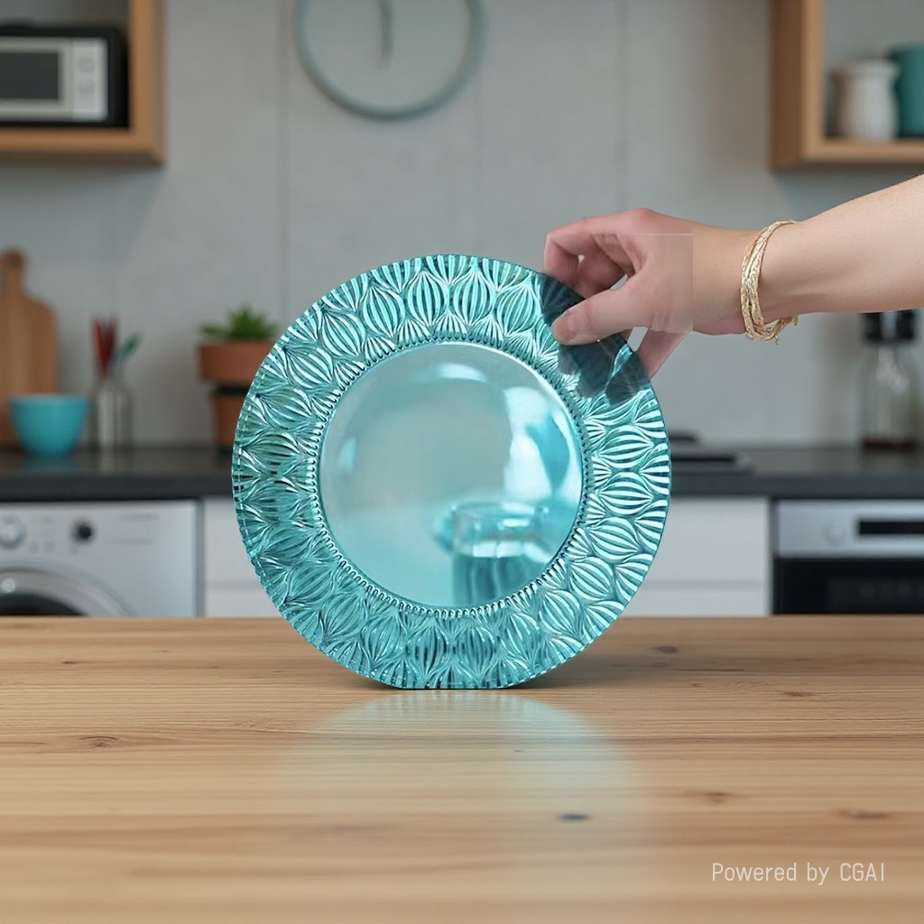 Blue glass vinegar dish, bear dumpling basin, melamine PET fruit plate Application Scenario