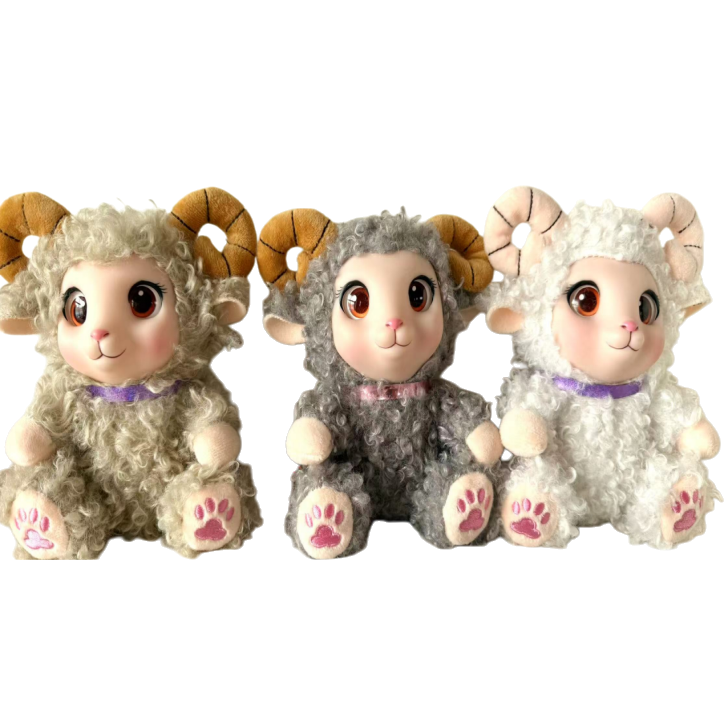 Little sheep dolls, plush toys, bells, little sheep dolls, children's sheep balls, soothing dolls, cross-border Item Picture