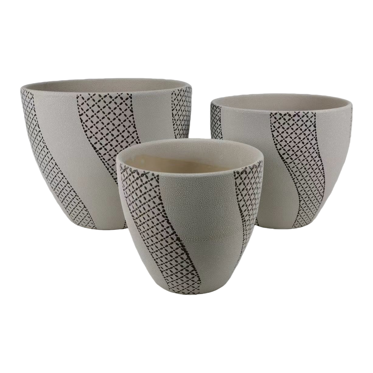 Decorative plastic ceramic hydroponic flower pot container with inner box Item Picture