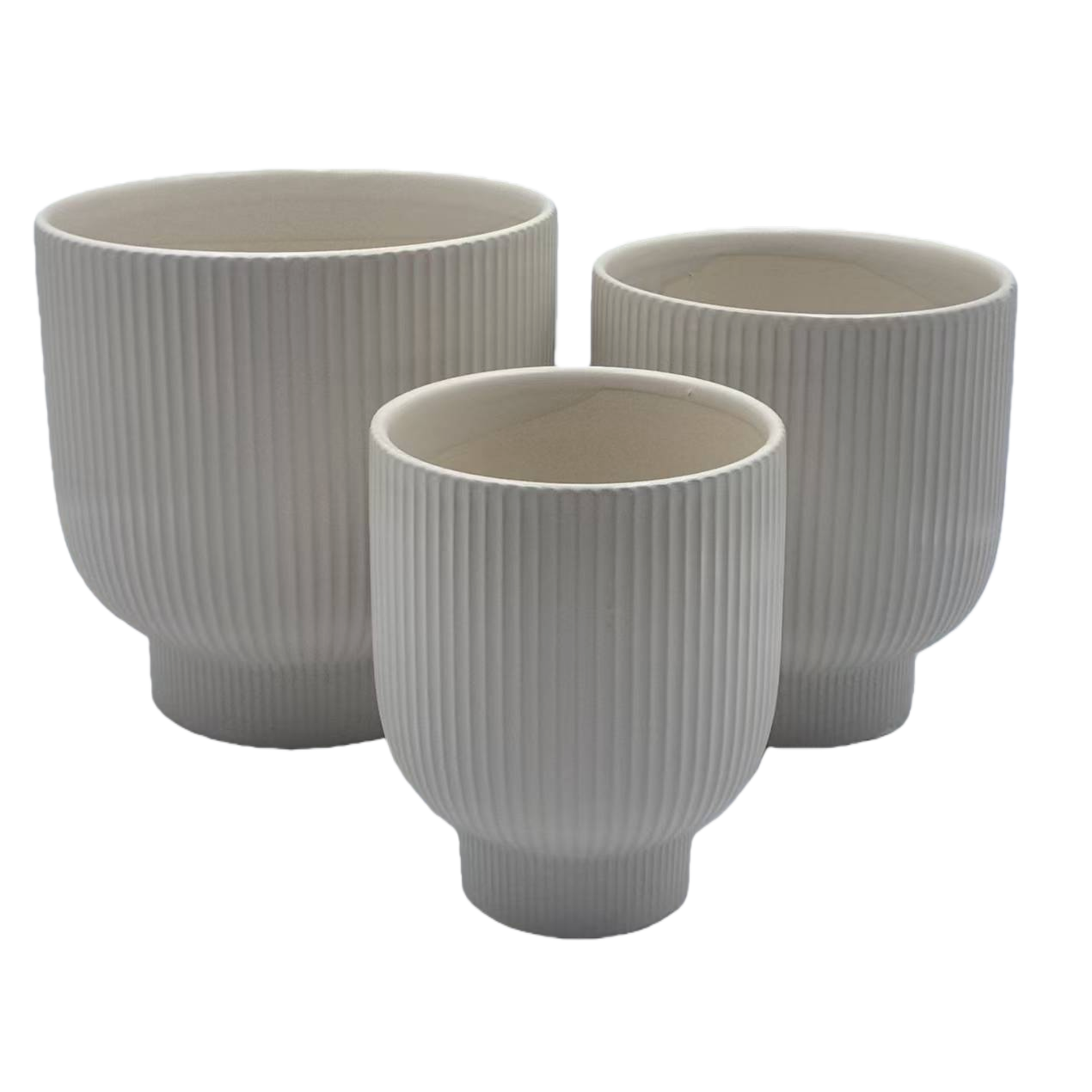Ceramic hydroponic flower pot container with inner box, multi-material and multi-functional flower pot Item Picture