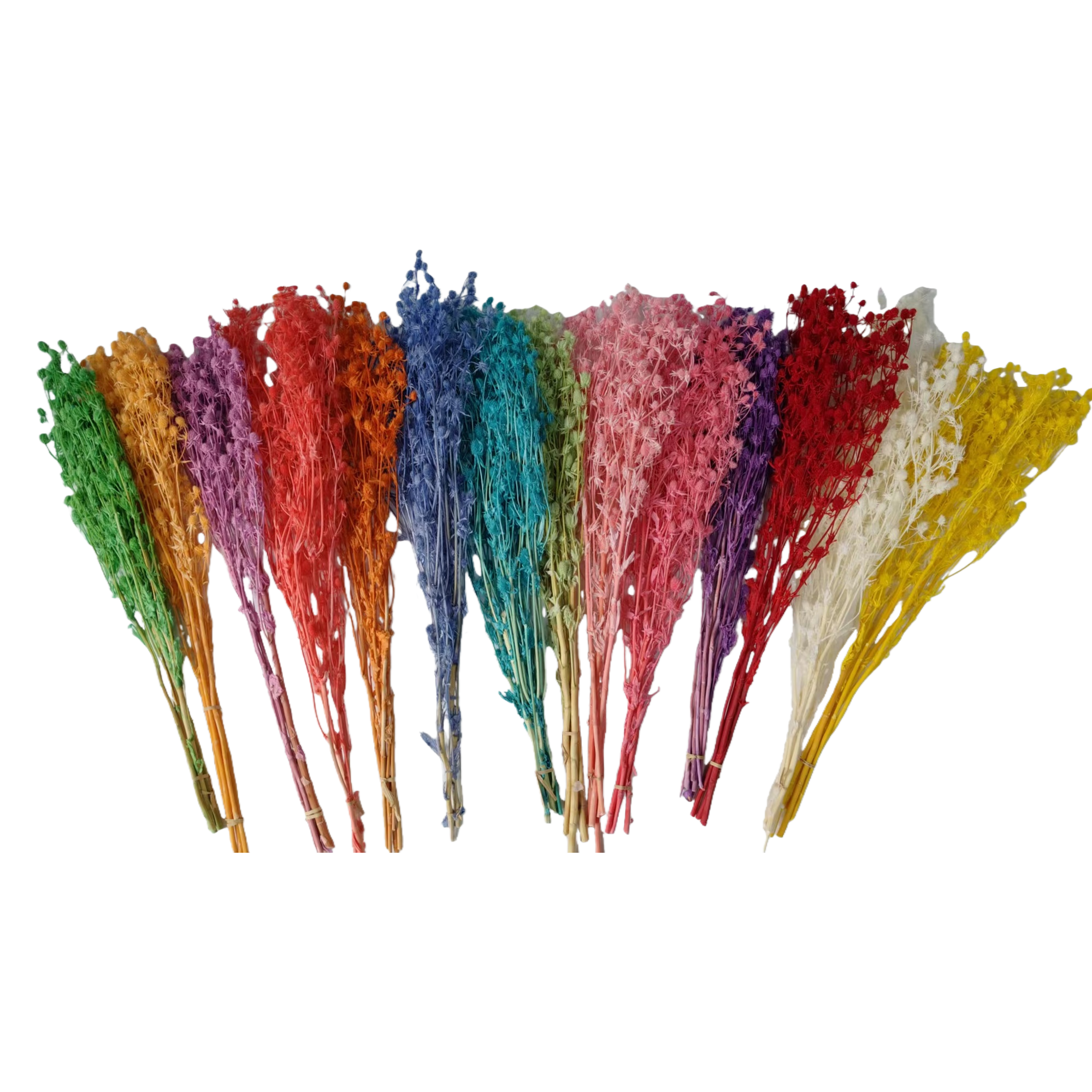 Colorful dried flower bouquets, grass flowers, resin oil drip flowers, plant dried flower packs, artificial plastic flowers Item Picture