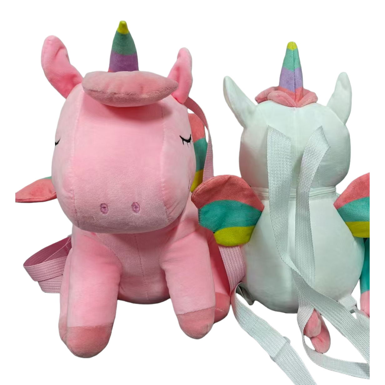 Cute unicorn doll, rainbow horse plush backpack, plush toy, birthday gift for girls Item Picture