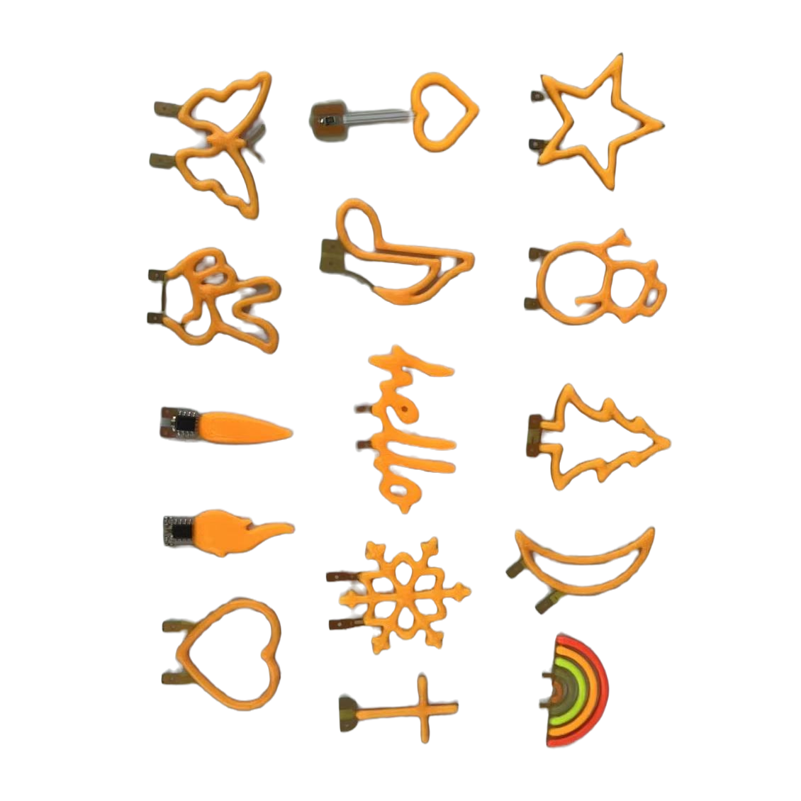 Craft lámparas decorativas naranja neon molding lamp colección molding lamp details Picture