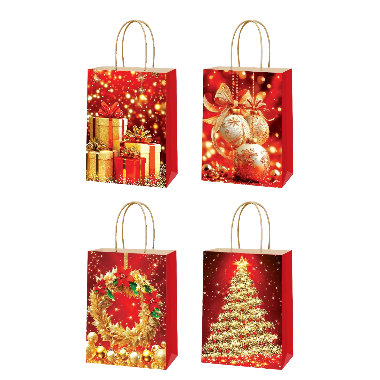 Christmas kraft paper gift bags as souvenirs for Christmas Item Picture