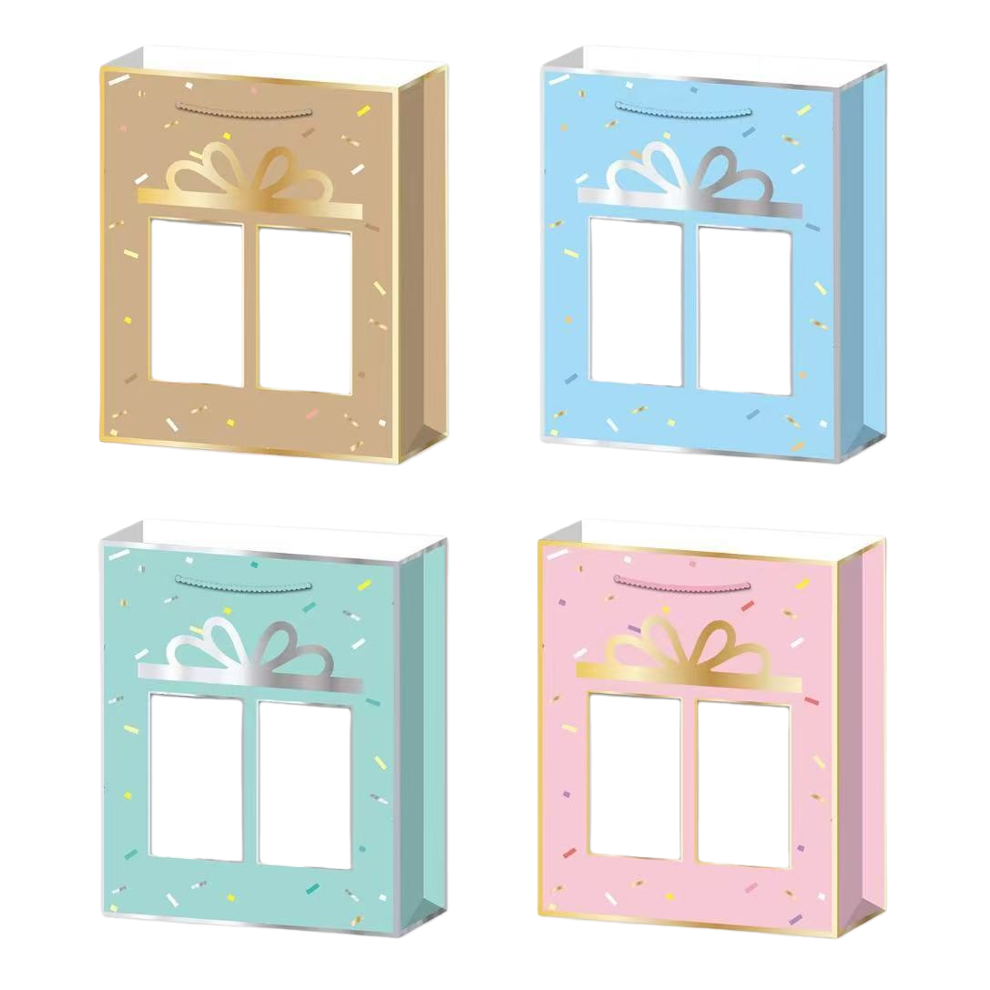 Special gift packaging boxes and paper bags for souvenirs are available in multiple sizes. The packaging is simple and elegant Item Picture