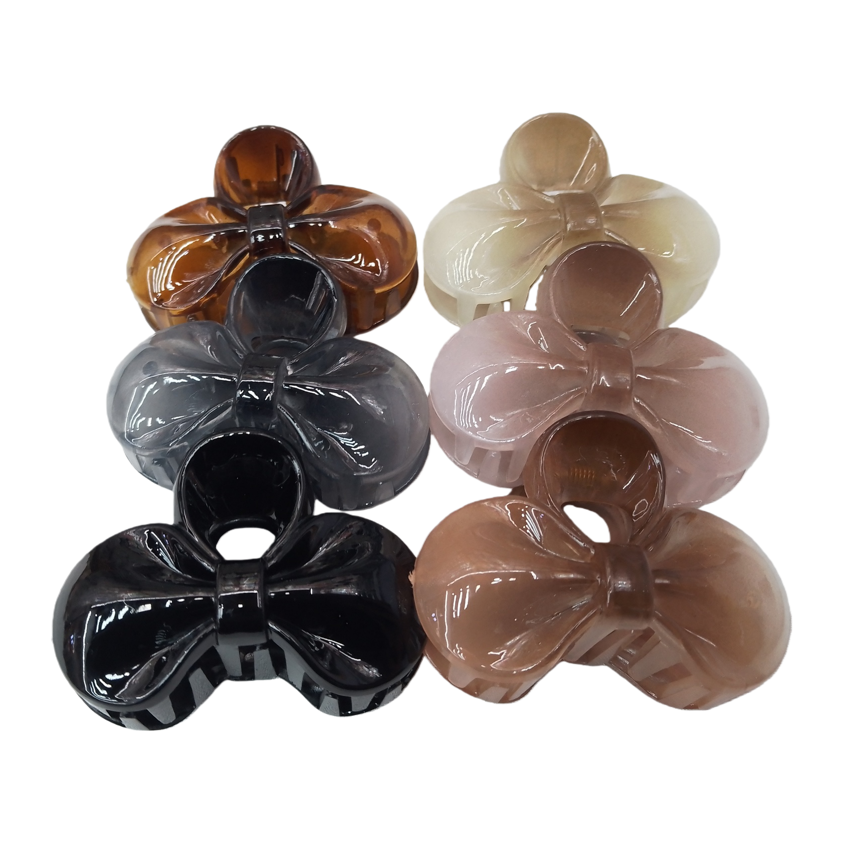 A 60g children's hairpin claw clip headpiece with a Song brocade base and a bow design Item Picture