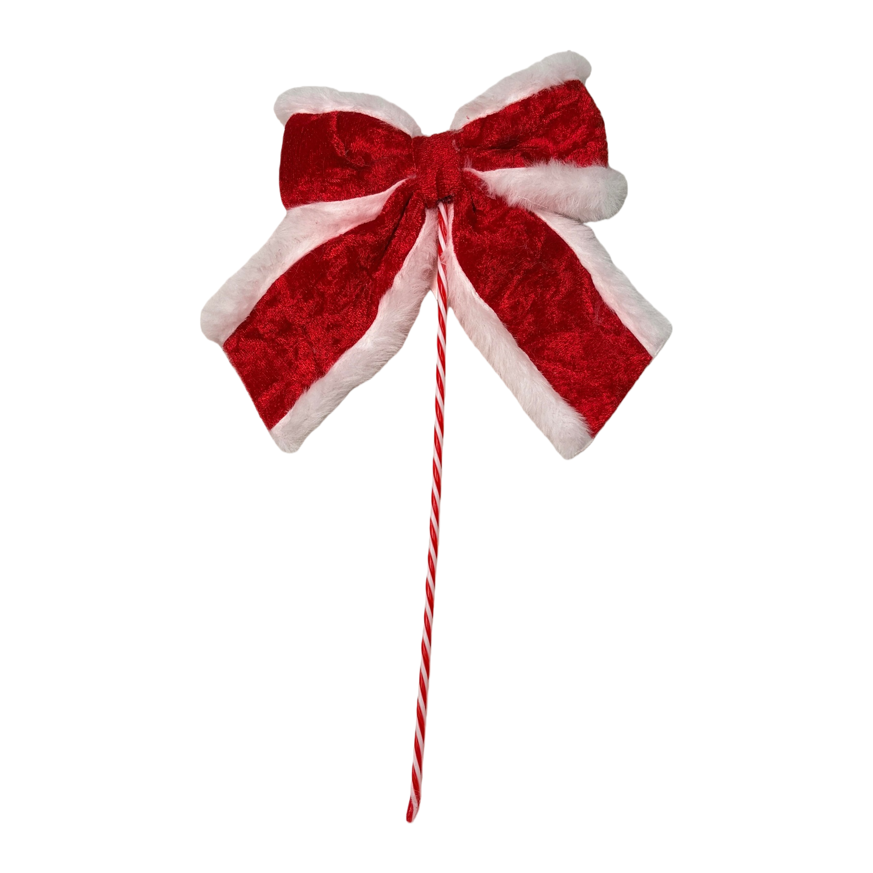 Red bow, candy cane, bow tie, Christmas insert, Christmas bow Item Picture