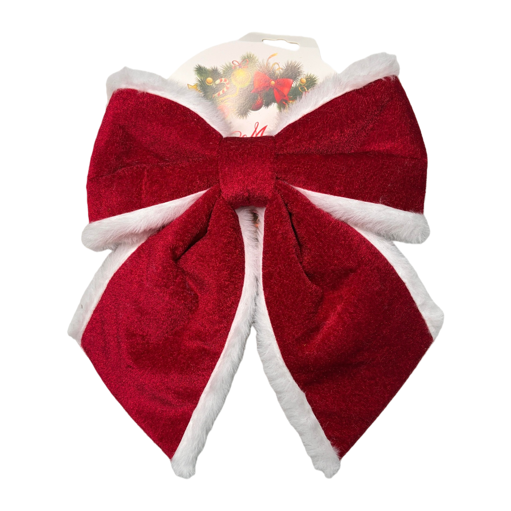Red bow Christmas decoration, bow Christmas tree pendant Item Picture