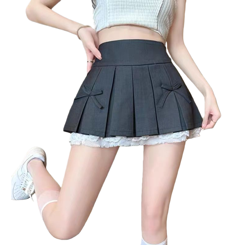 童装女童短/尾货超短裙/裙子女收腰仙女/短袖/屁帘白底实物图