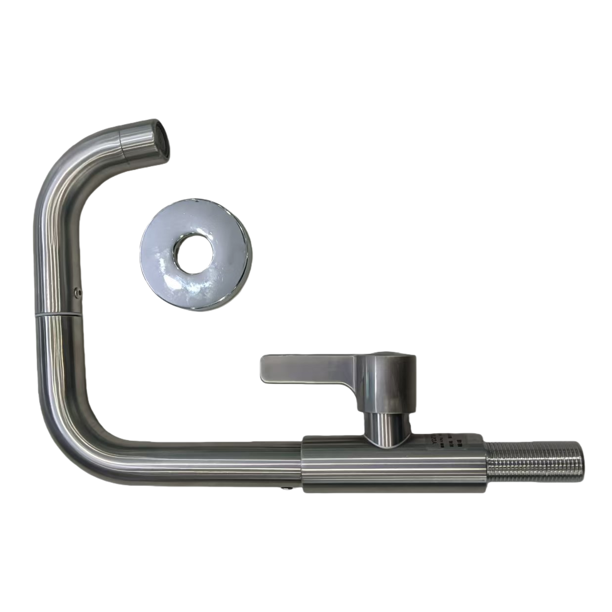 Brushed wall-mounted single-cooling faucet, steel anti-splash mop sink, kitchen faucet Item Picture