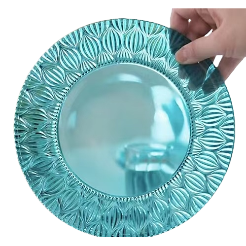 Blue glass vinegar dish, bear dumpling basin, melamine PET fruit plate Item Picture