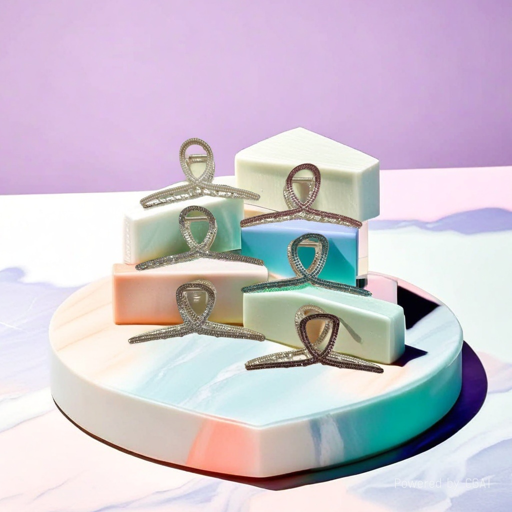 Acetic acid shark clip, decorative grab clip, fashionable acetic acid hair clip Application Scenario