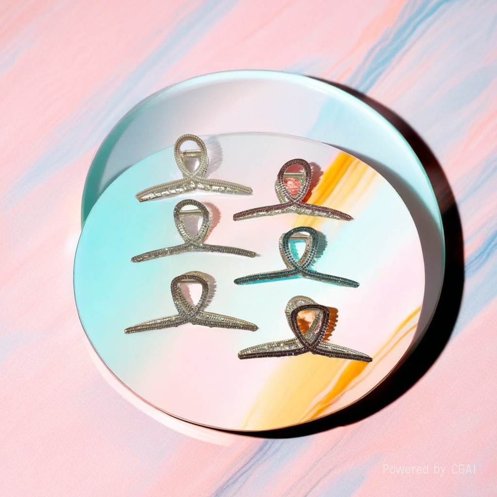 Acetic acid shark clip, decorative grab clip, fashionable acetic acid hair clip details Picture