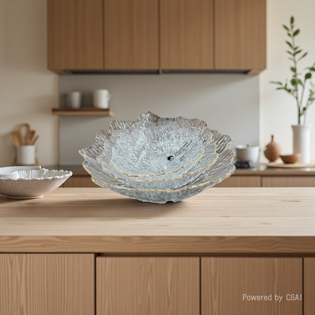 Transparent glass bowl melamine salad instant noodle square microwave-heated bowl details Picture