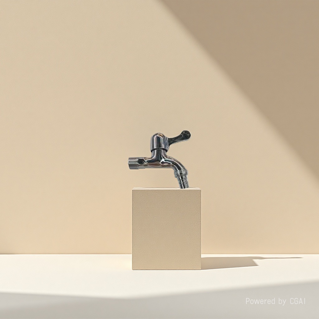 A small faucet and shower head in the shape of a gold ingot Specification image