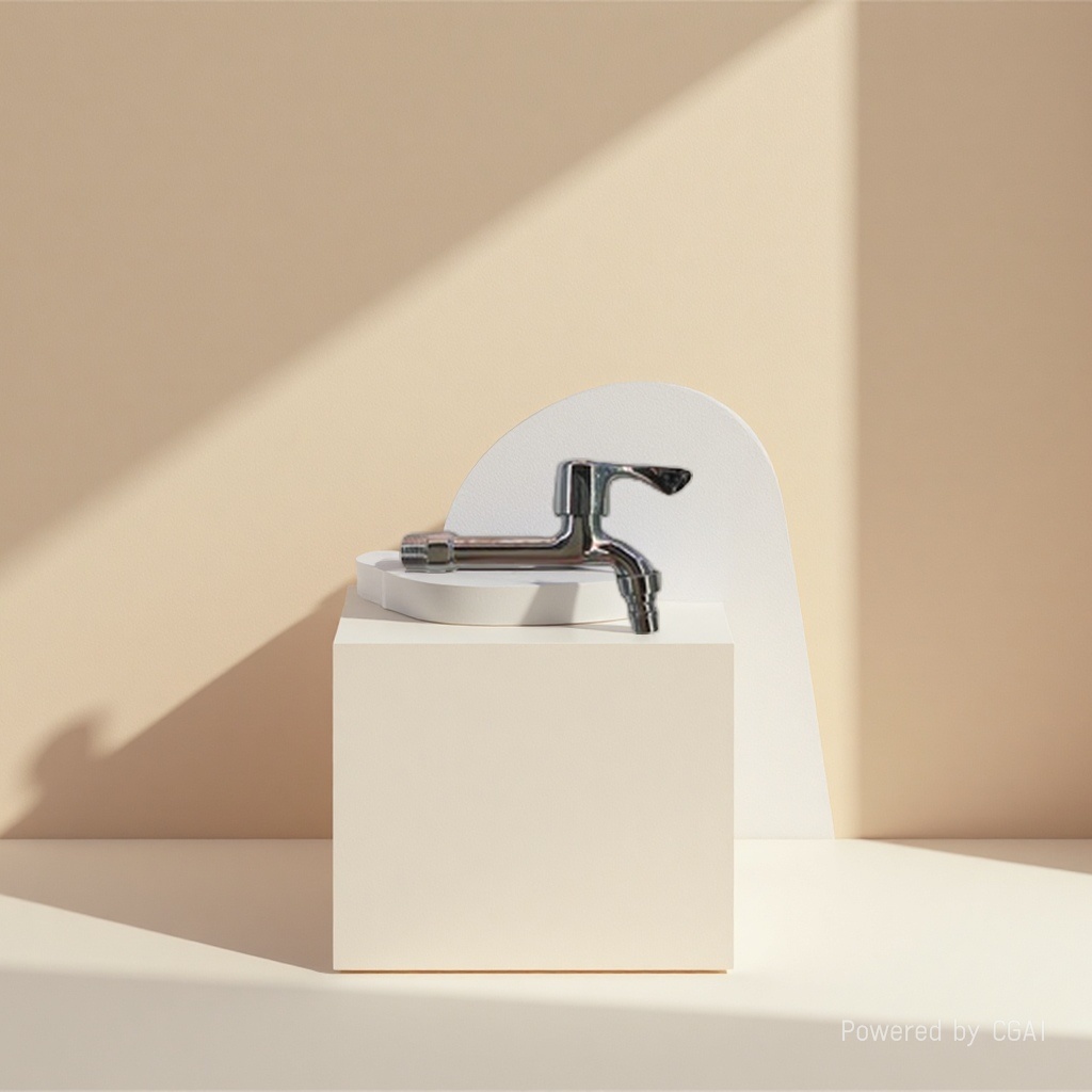The metal bathroom faucet in the shape of a gold ingot is suitable for small Spaces with hardware faucets and shower heads Specification image