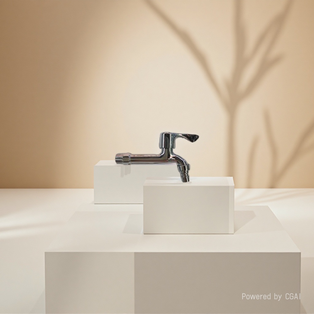 Metal ingot-shaped faucet for bathroom use, anti-scald and water-saving, small-sized shower head faucet Application Scenario