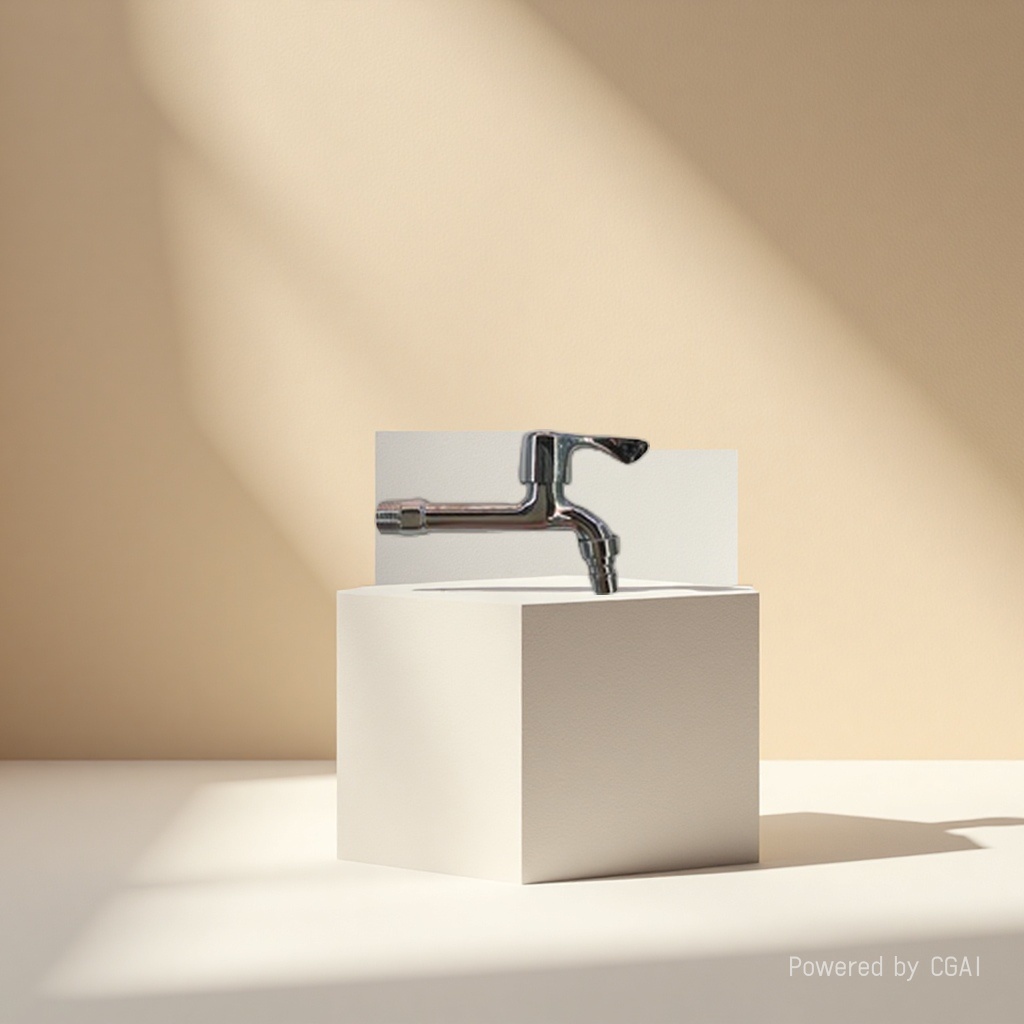 Metal ingot-shaped faucet for bathroom use, anti-scald and water-saving, small-sized shower head faucet Specification image