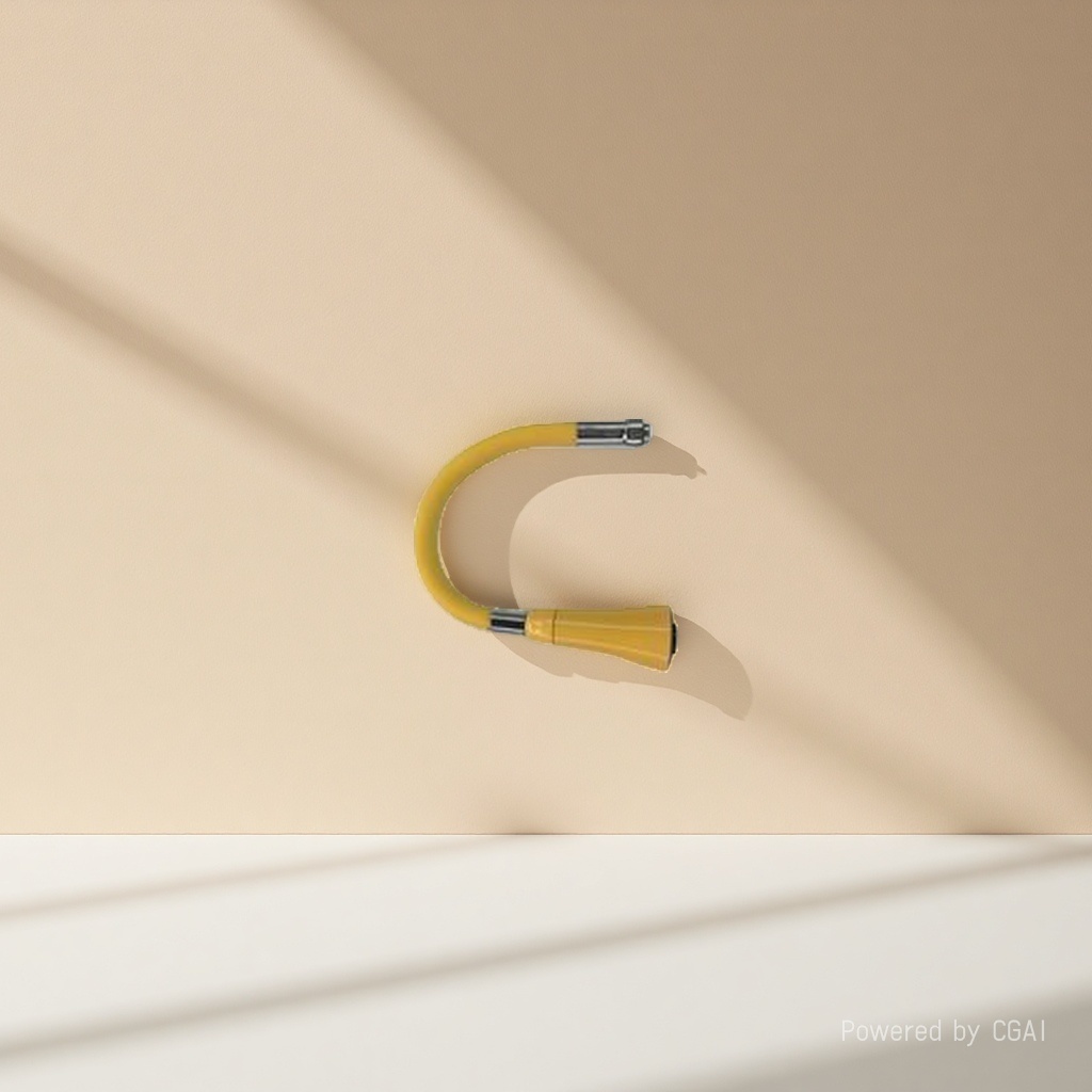 Yellow fabric-reinforced rubber hose, oil-resistant and wear-resistant industrial rubber hose details Picture