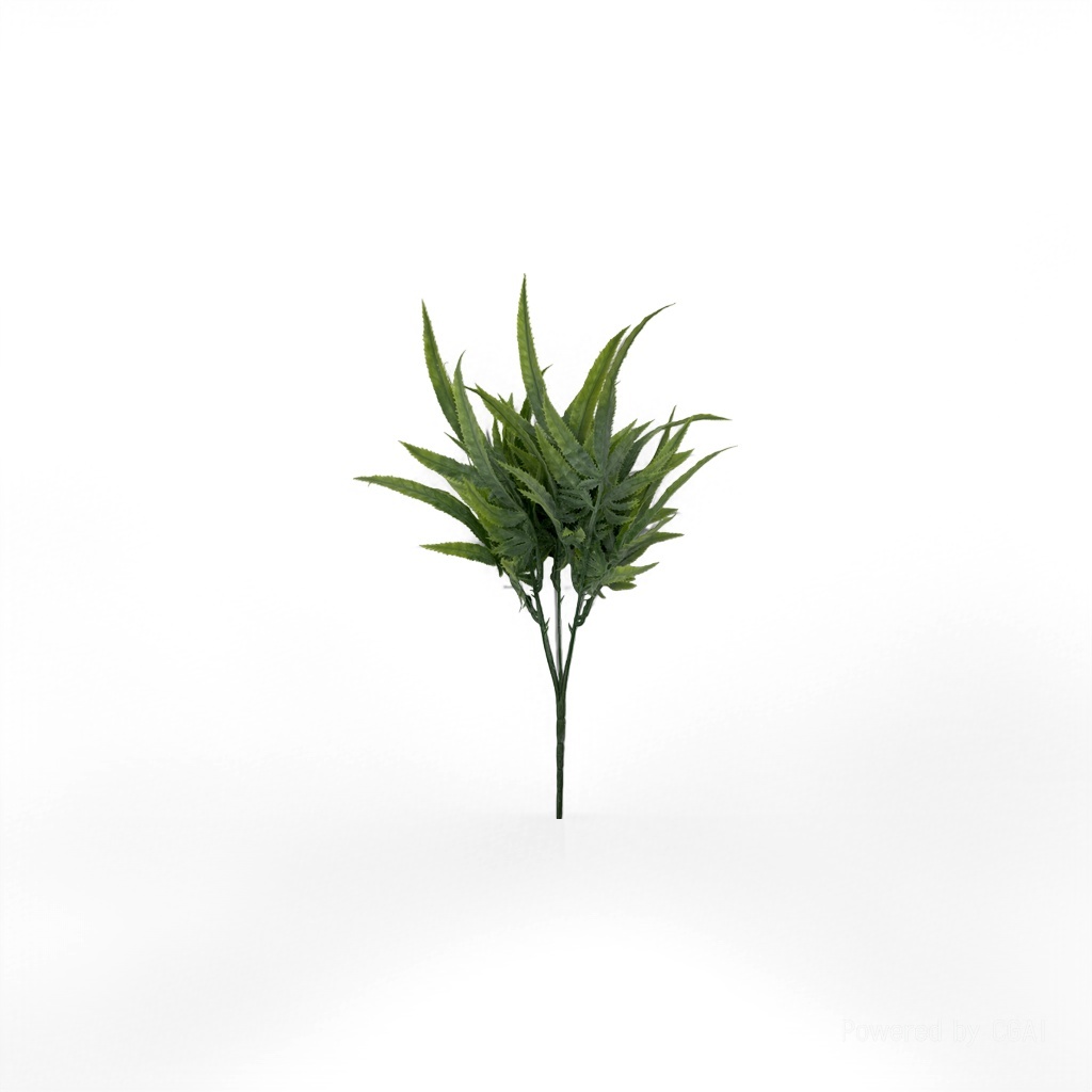 Artificial resin mistletoe branches, green plant decorations, artificial green plant home ornaments details Picture