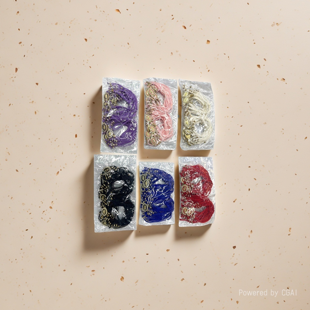 Bohemian-style multi-layer rice bead bracelet, versatile summer element rice bead bracelet for women's set