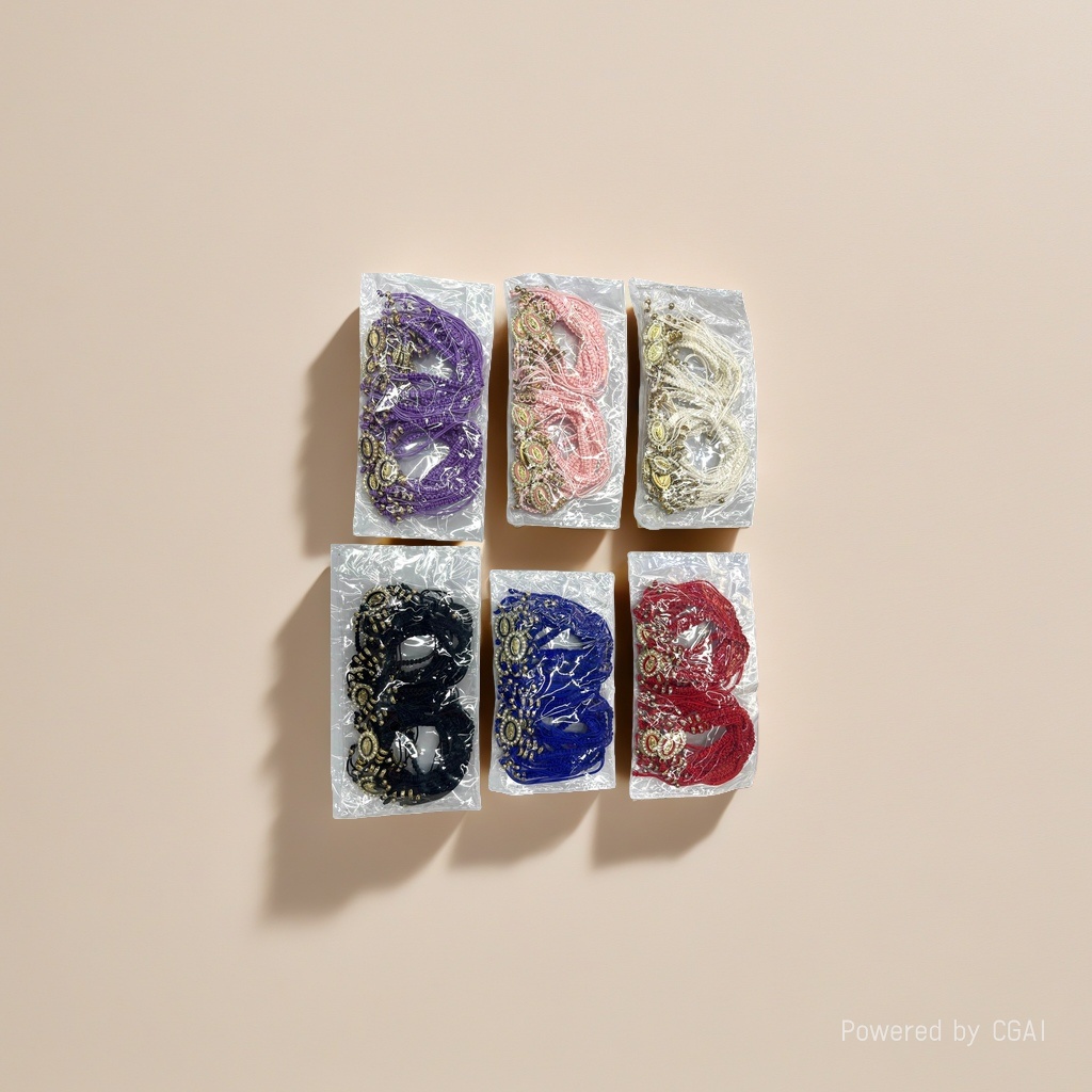 Bohemian-style multi-layer rice bead bracelet, versatile summer element rice bead bracelet for women's set Specification image
