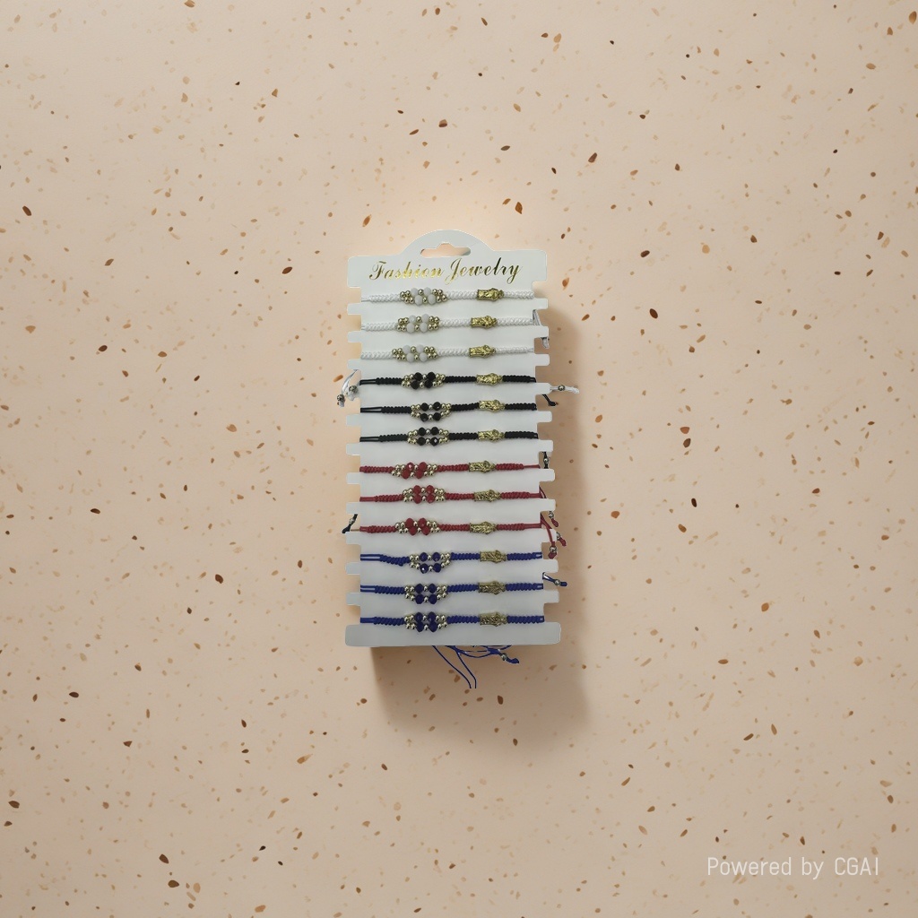 New cross-border colorful high-end rice pearl hand-woven bracelet and couple bracelet set in stock for wholesale Specification image