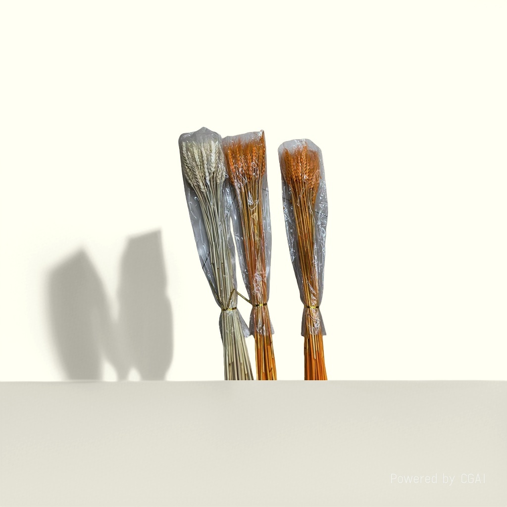 Dried flower wheat ear, grass flower, artificial plastic plant resin oil drop decorative package