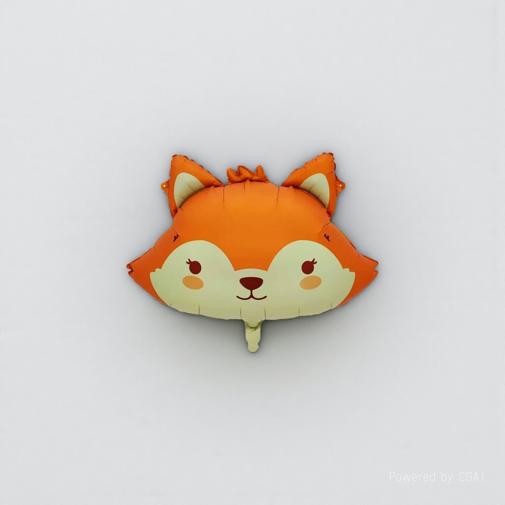 Matte fox head birthday party balloons, birthday ceremony aluminum film balloon decorative items Item Picture