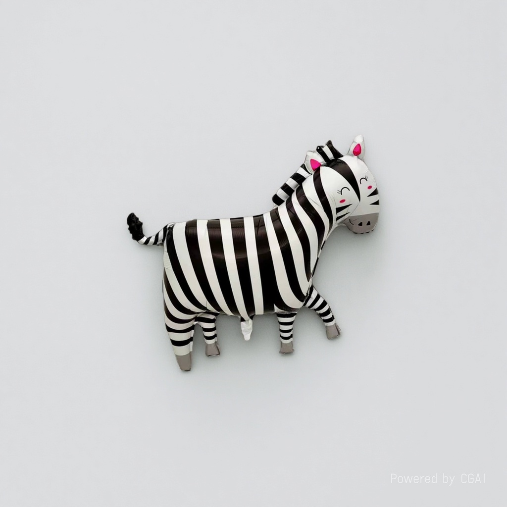 Cartoon zebra rattle, hand-patted electronic percussion instrument, drum toy, balloon Application Scenario