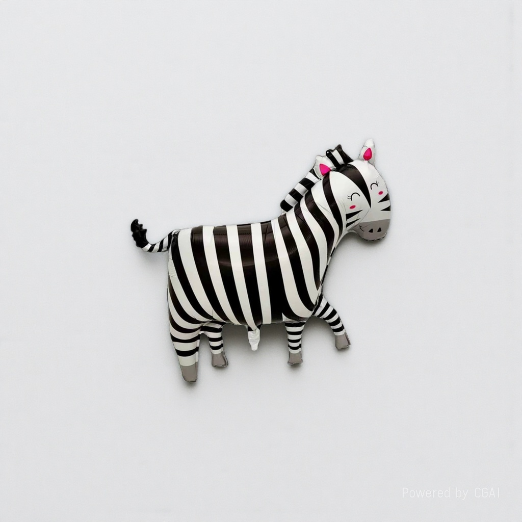 Cartoon zebra rattle, hand-patted electronic percussion instrument, drum toy, balloon Item Picture