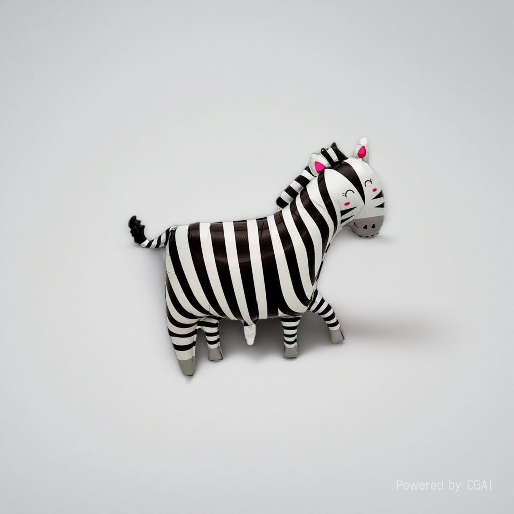 Cartoon zebra rattle, hand-patted electronic percussion instrument, drum toy, balloon Specification image