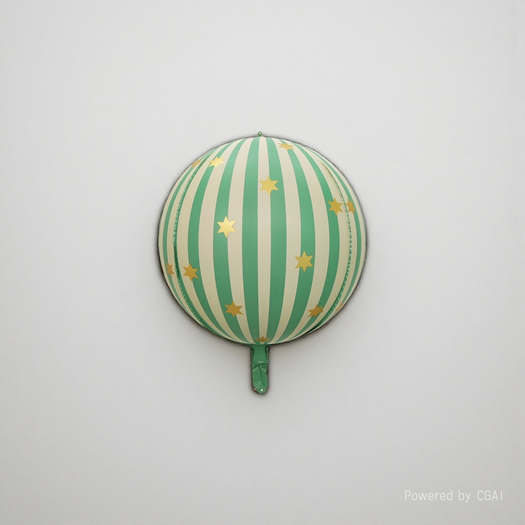 Matte 22-inch 4D striped green aluminum film balloon birthday party ceremony decoration items Application Scenario