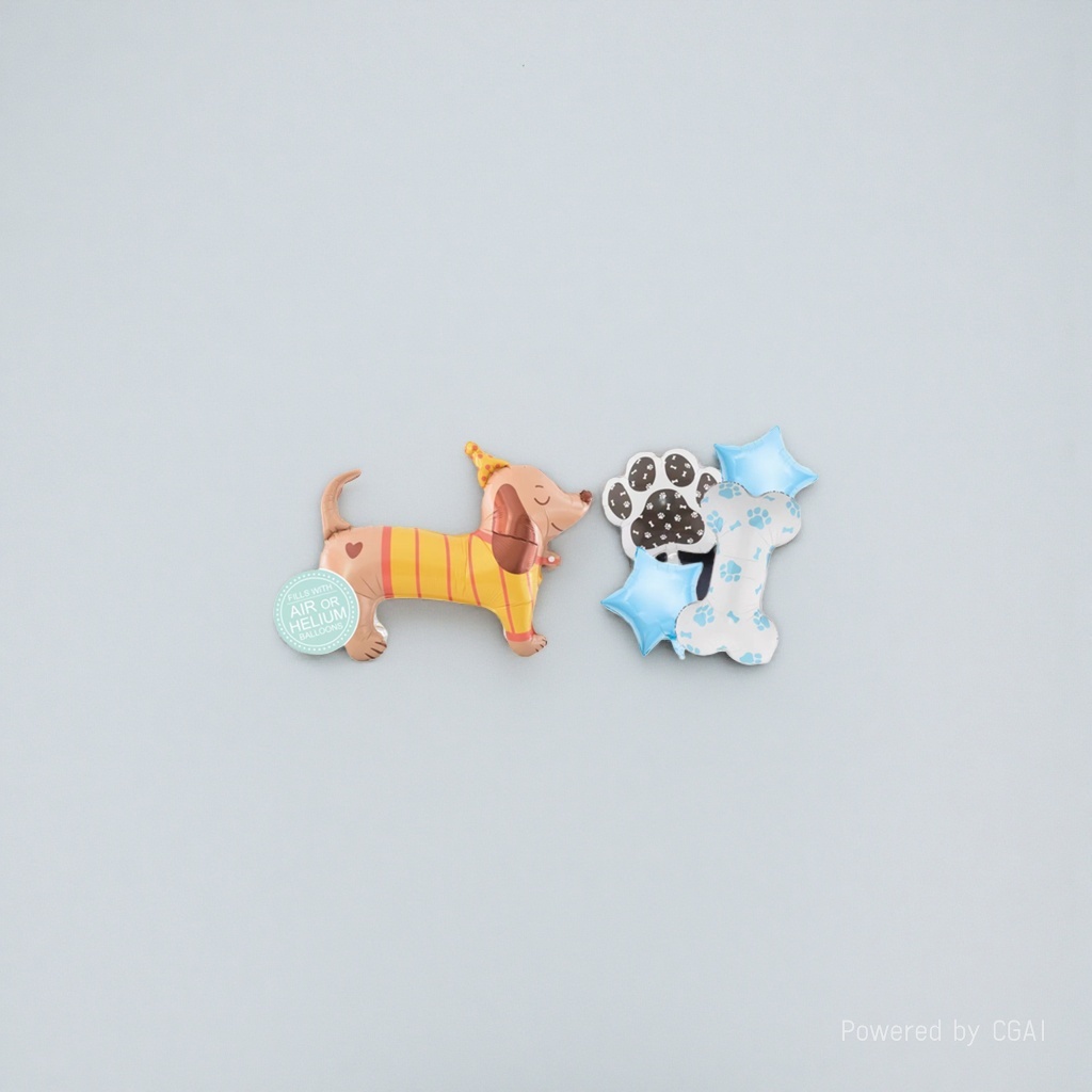 Cartoon dog aluminum film balloon birthday party decoration items, ceremony balloon 180g Application Scenario