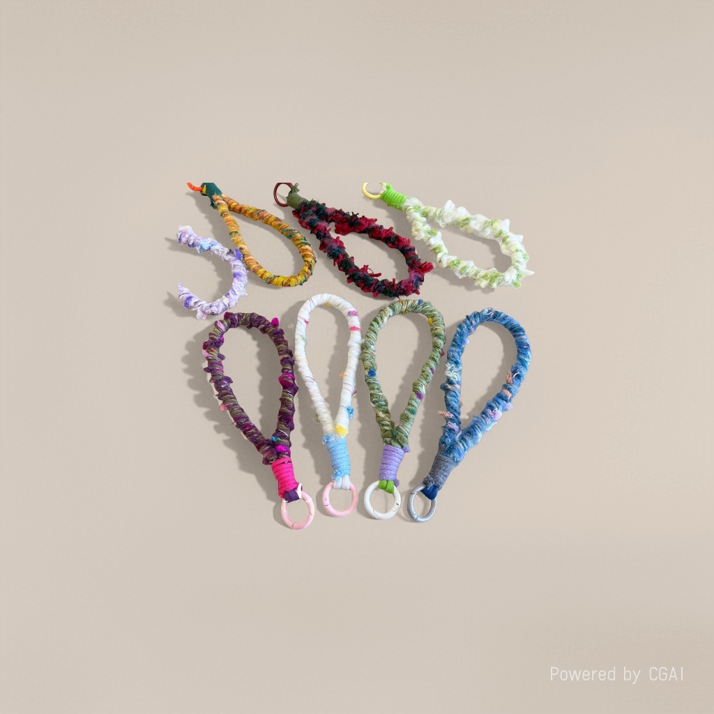 This short woven phone lanyard features a special and colorful thread design that prevents loss and is fashionable and trendy for carrying men's and women's bags This short woven phone lanyard features a special and colorful thread design that prevents loss and is fashionable and trendy for carrying men's and women's bags