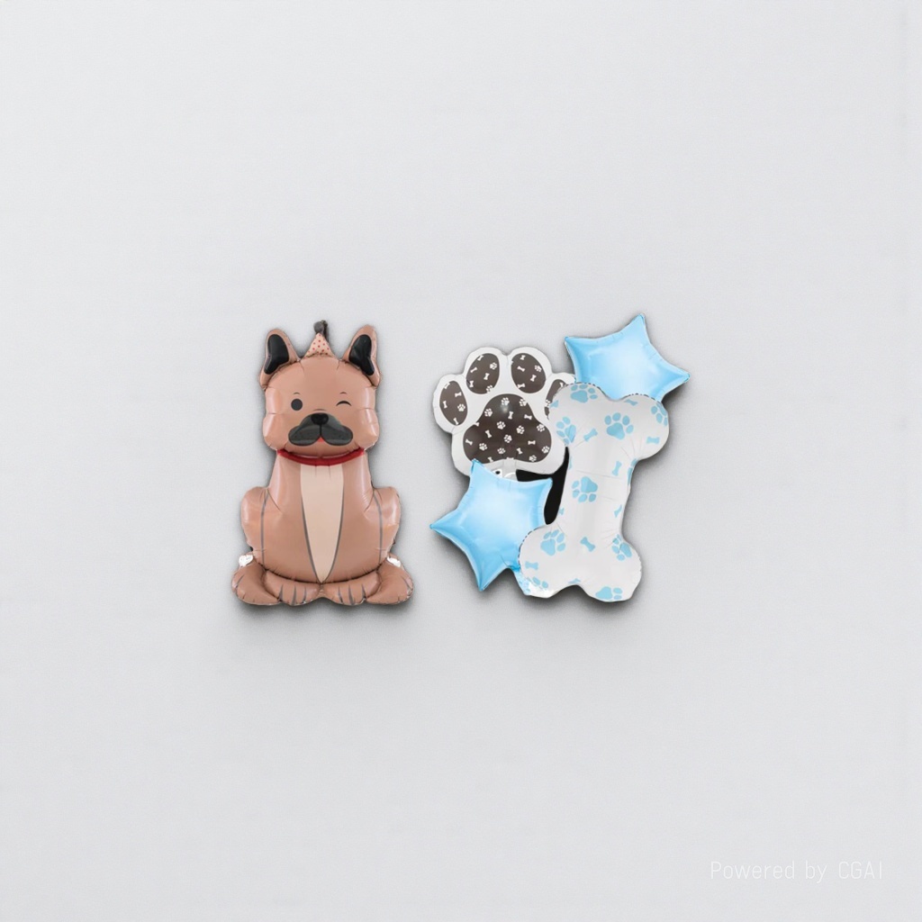 Cartoon dog-shaped birthday party aluminum film balloon decoration ceremony supplies Item Picture