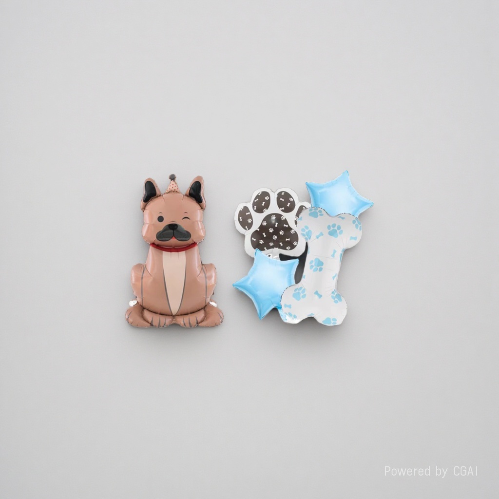 Cartoon dog-shaped birthday party aluminum film balloon decoration ceremony supplies Application Scenario