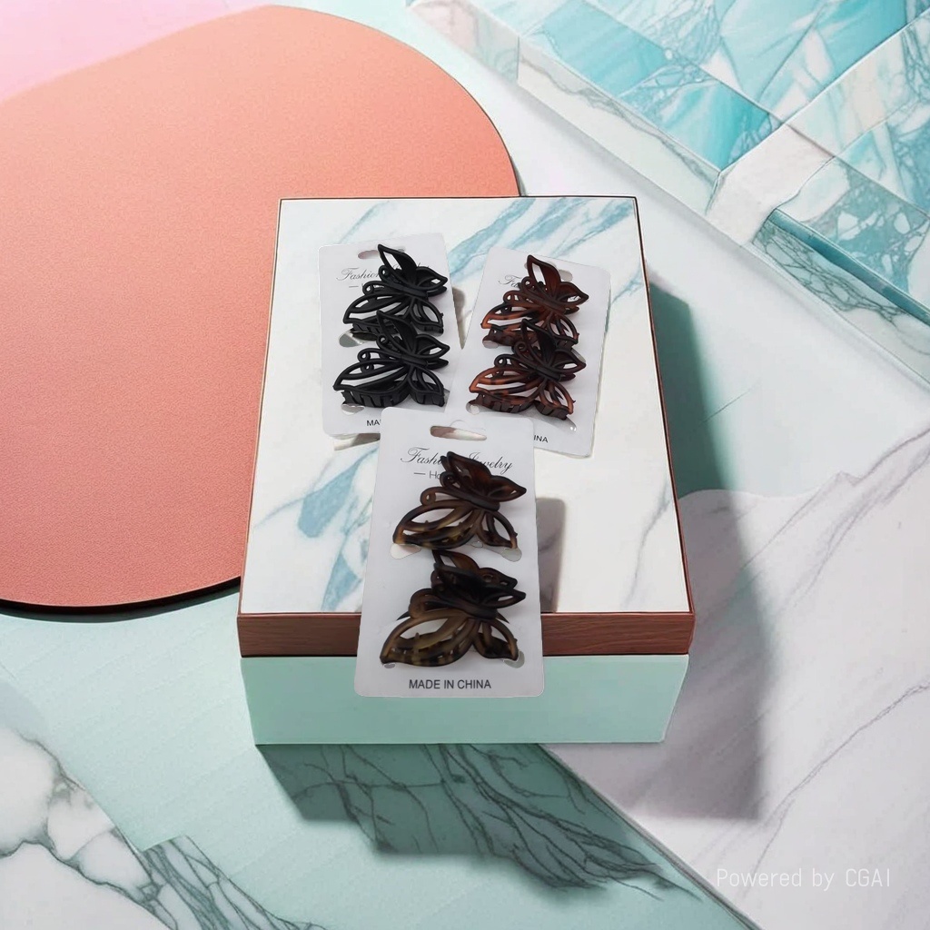 Butterfly-shaped acetate gripper, shark clip, hairpin, fashionable hair clip, large gripper details Picture