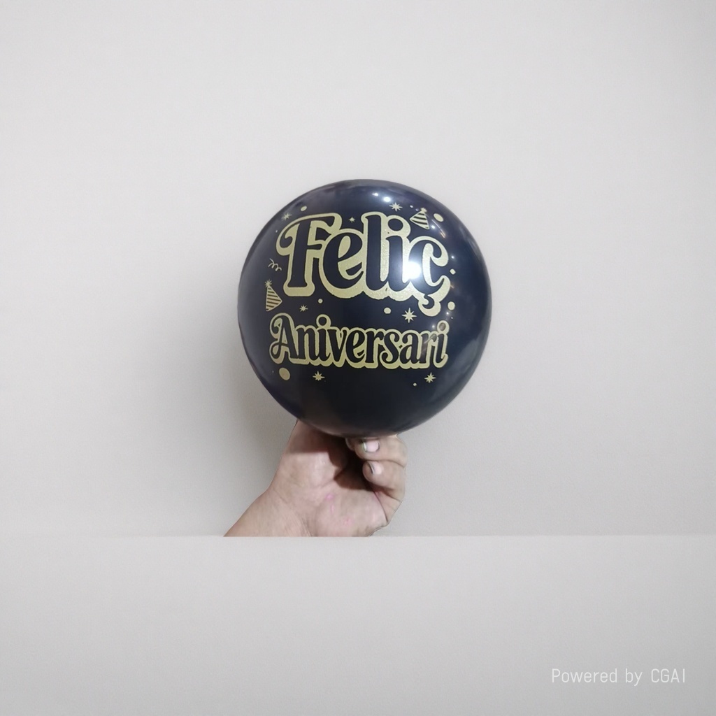 Black birthday blessing aluminum film balloon birthday party ceremony decoration items Application Scenario